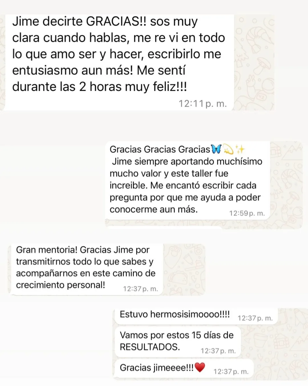 Testimonio Sesión Personalizada